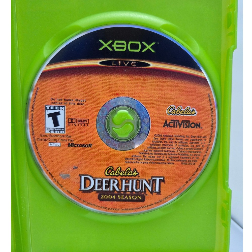 Cabela's Dangerous Hunts 2003 & Deer Hunt 2004 - Xbox - Complete CIB 2 Games - Picture 10 of 15